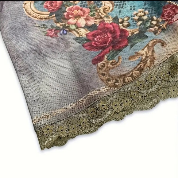 Dolls Kill Vintage-Inspired Multicolor Lace Blouse - Picture 2 of 3